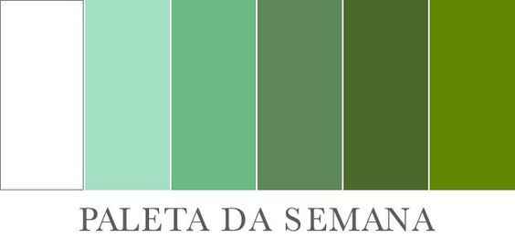 Olha essa paleta de verde