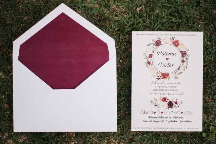 Convites de casamento