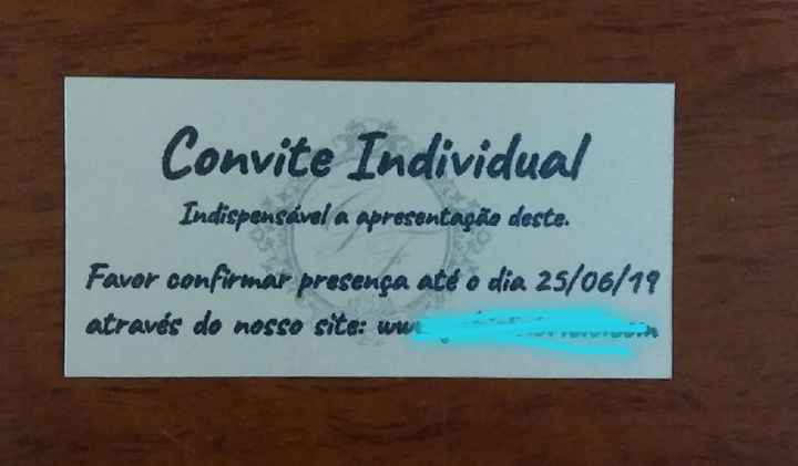 Convite individual e tag lista de presentes - 1