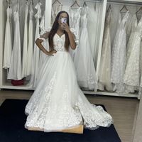 o meu vestido escolhido foi este. falta alguns ajustes. mas estou apaixonada...