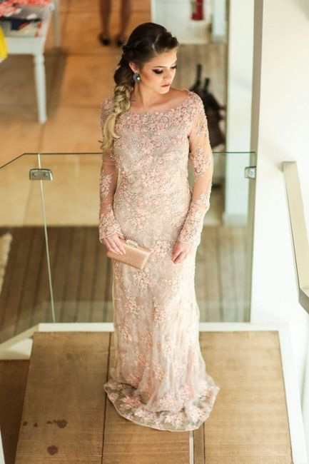 Cor nude/rosé (não é rosa)