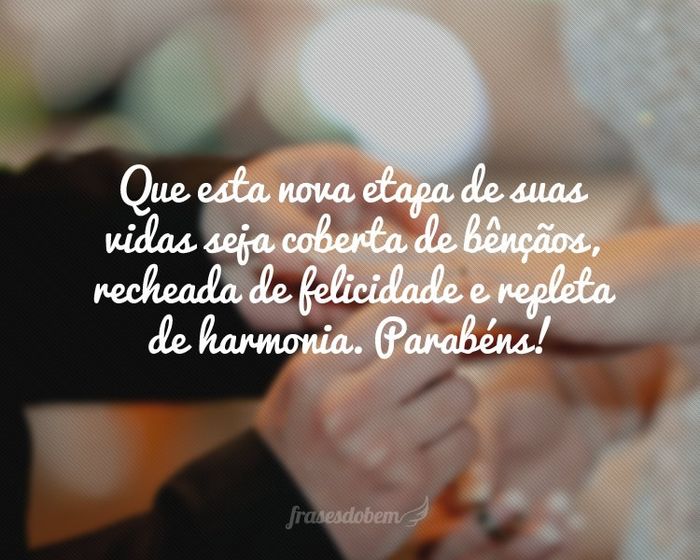 Felicidades ao casal!