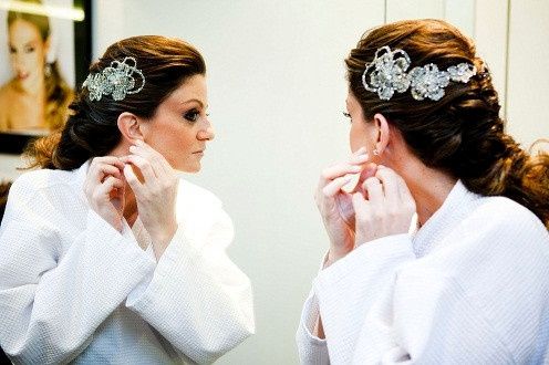 Penteado com arranjo