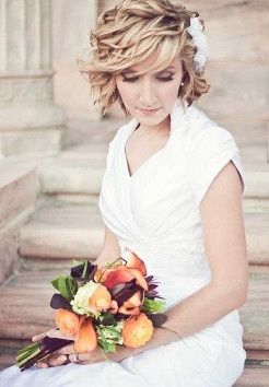Penteado com arranjo