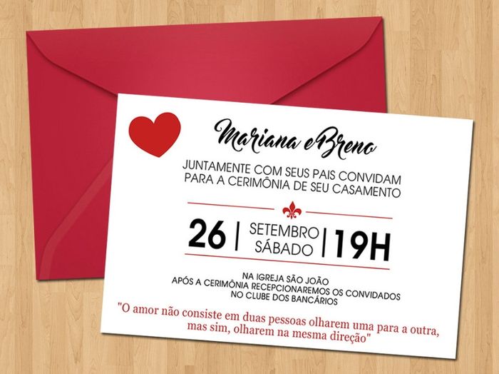 Convite de casamento 2
