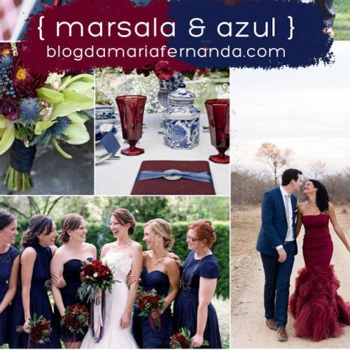 Marsala e azul