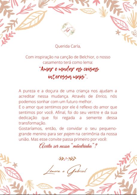 Daminha de pais que não são padrinhos 1