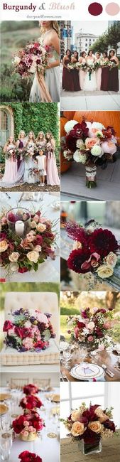  Casamento Marsala e rosa chá #inspirações - 3