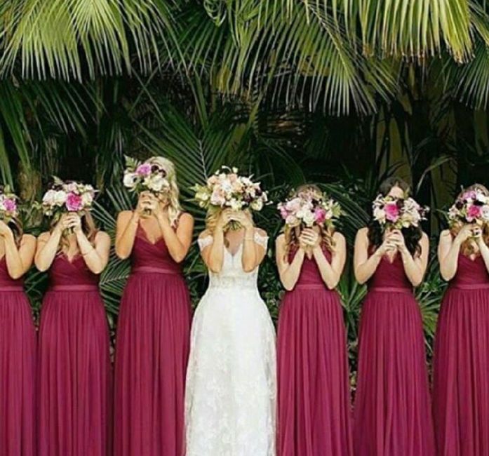  Casamento Marsala e rosa chá #inspirações - 5