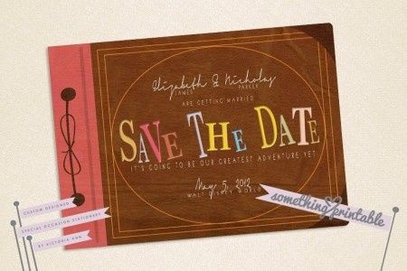 Save the date inspirado no up altas aventuras