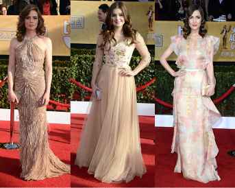 Vestido nude noite