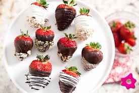 Morango com chocolate