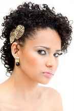 Penteado cacheadas