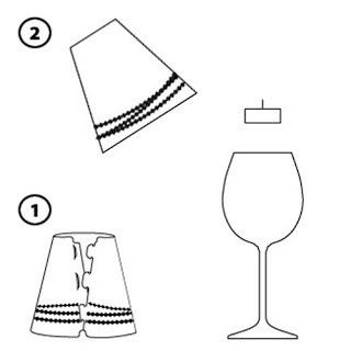 Luminária de taça DIY