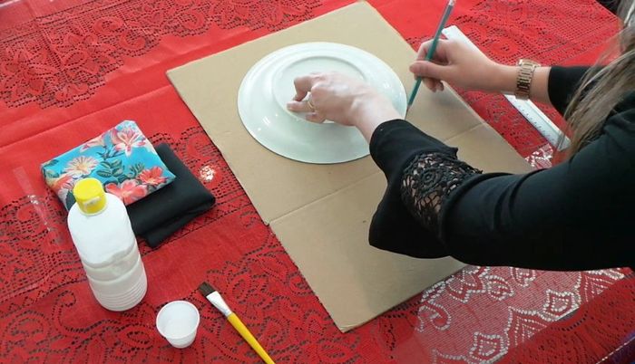 Sousplat de papelão DIY