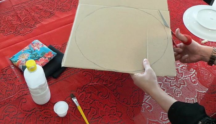 Sousplat de papelão DIY