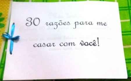 30 razões para me casar com você 