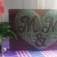 Quadro de pregos e linha diy para o noivado (string art) - 5