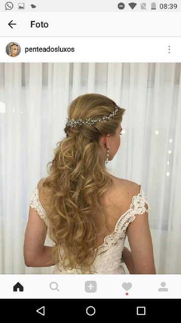 Qual será o tipo do penteado? 1