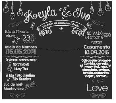 Chalkboard casamento - 1