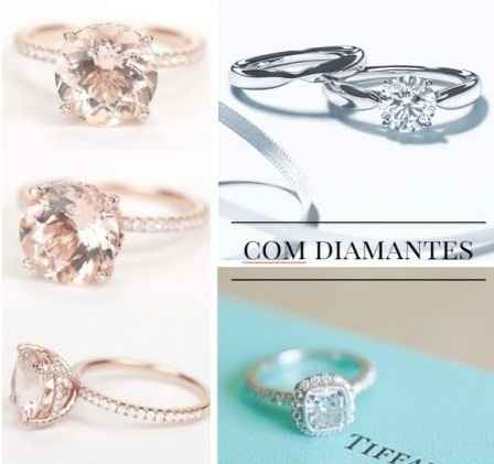 8. alianças em diamente