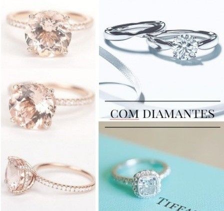8. alianças em diamente