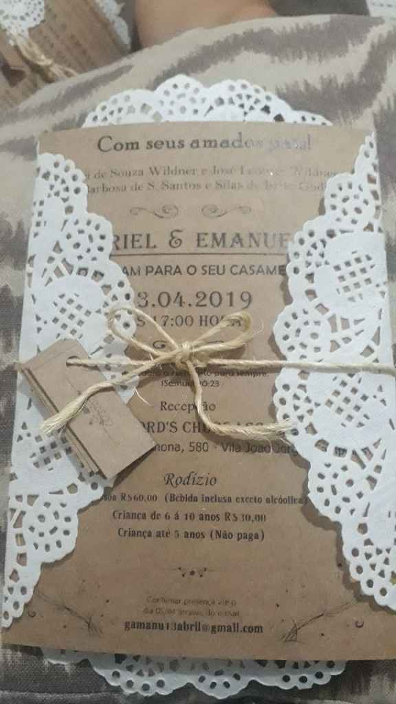 Meu convite de casamento está pronto! ❤️ - 2