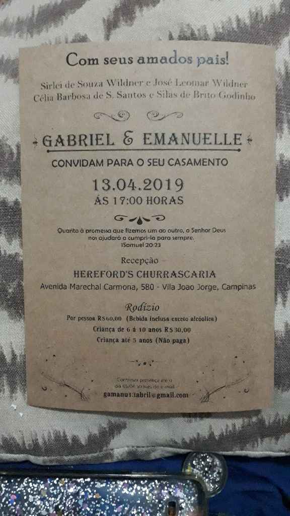 Meu convite de casamento está pronto! ❤️ - 3