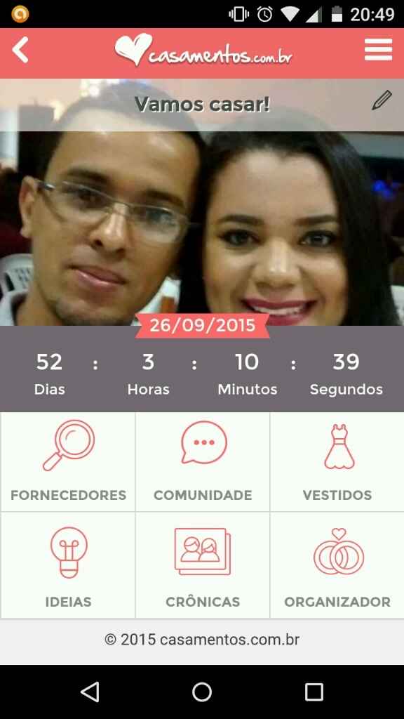 Quanto tempo falta para o seu casamento? - 1