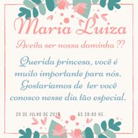 As convites para meus pajens e daminha. - 1