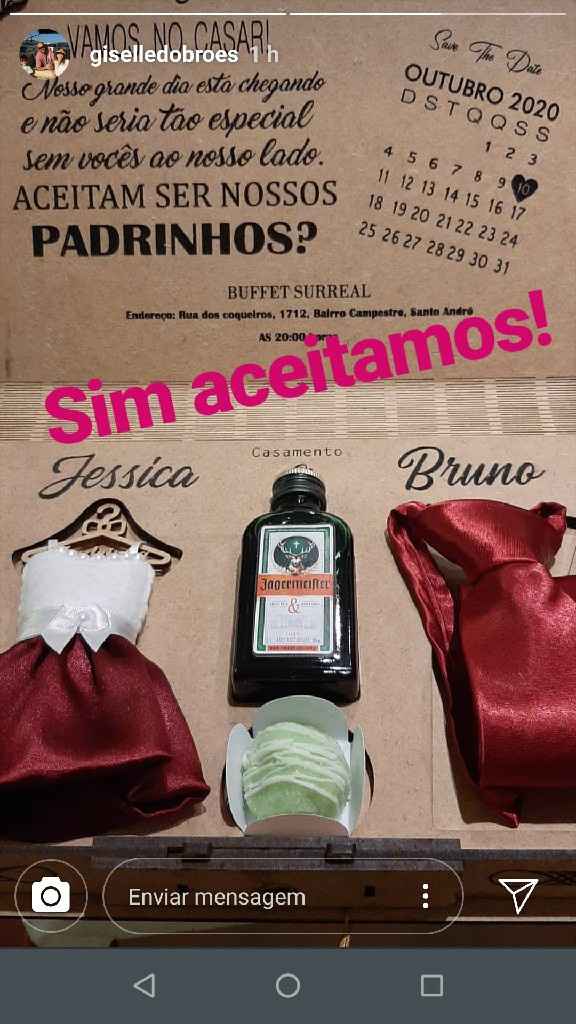 Minhas caixinhas de convite para os Padrinhos - 3