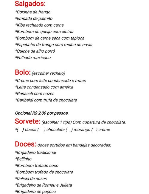 Qual o tipo da sua recepção? 2