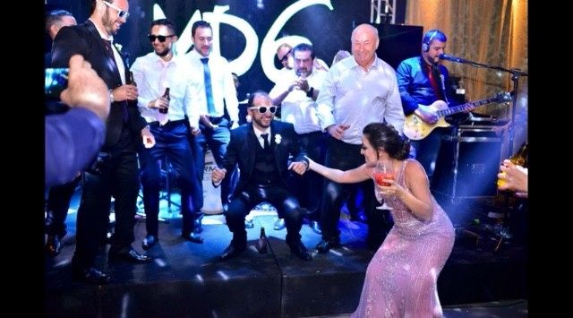 Noivo no palco