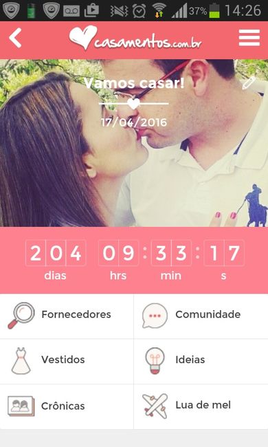 Quanto tempo falta para o seu casamento? - 1