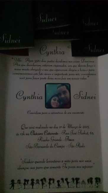 Meus convites chegaram  - 1