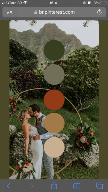 Paleta de cores para Casamento 12