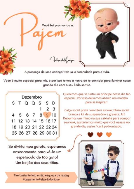 caixinhas de Pajens, daminha e florista ❤️🥰 11