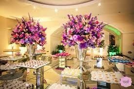 As cores do meu casamento será roxo, rosa e branco.
