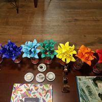 Buquês e lapelas de origami diy #vemver - 2