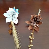 Buquês e lapelas de origami diy #vemver - 4