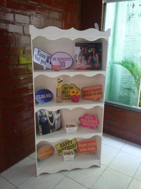 Armário com as plaquinhas