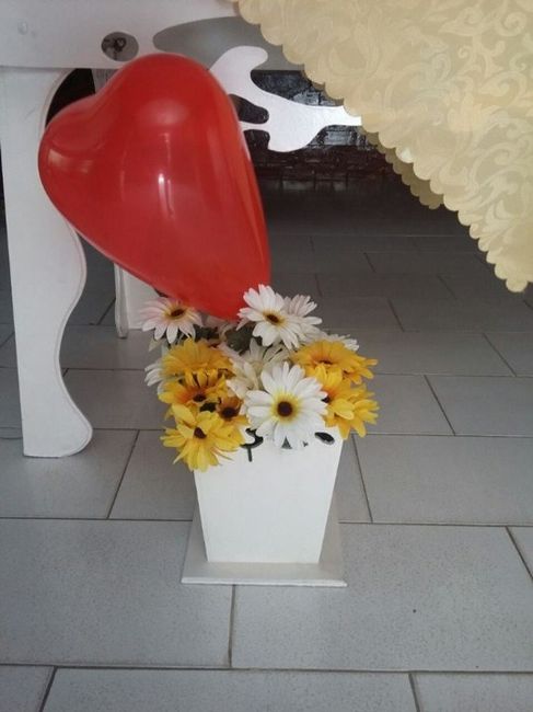 Detalhes com balão de coração