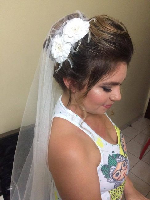 Prova de penteado e make