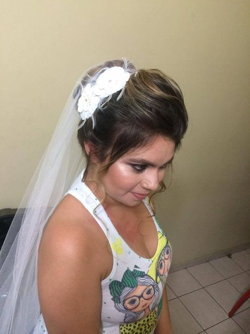 Prova de penteado e make