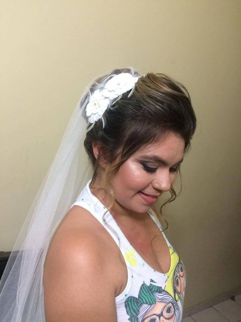 Prova de penteado e make