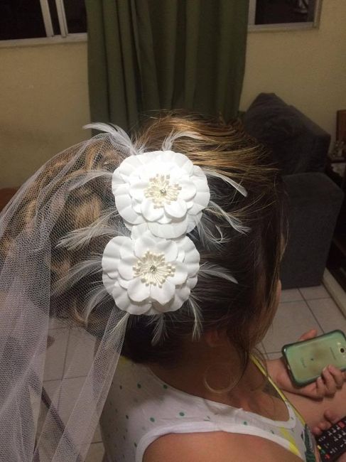 Prova de penteado e make