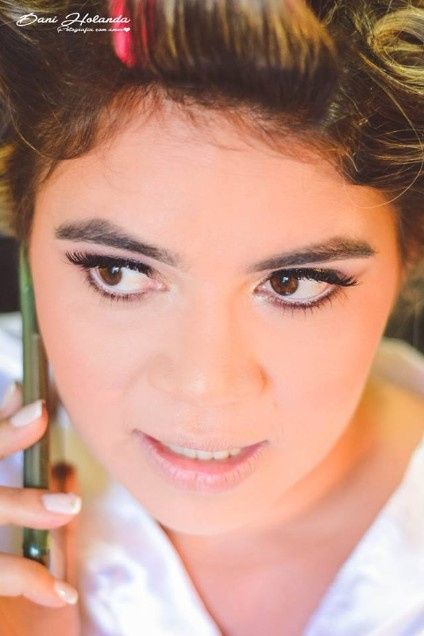 Meu vestido e make lindos