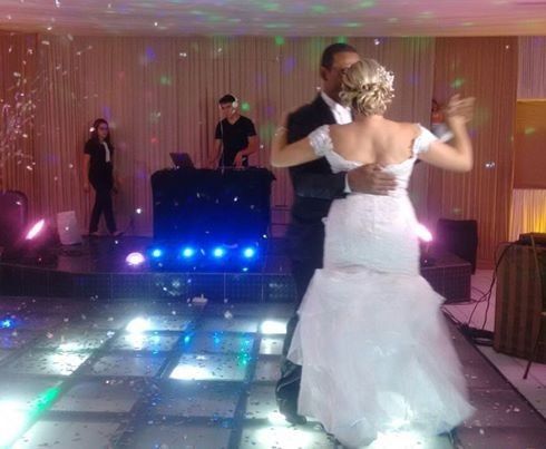 Meu vestido e make lindos