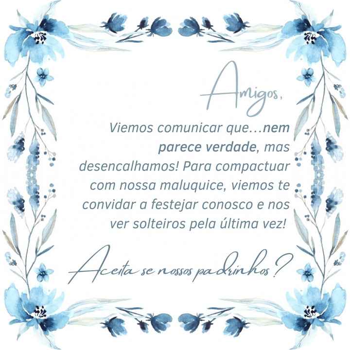 Convite azul serenity - 2