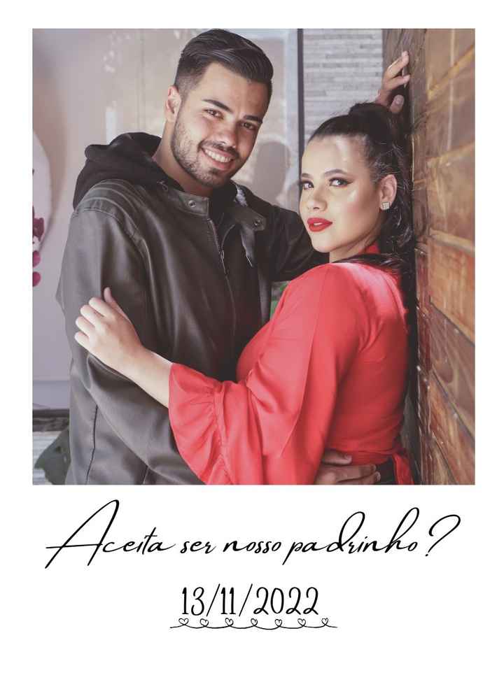 Convite informal padrinhos - 1